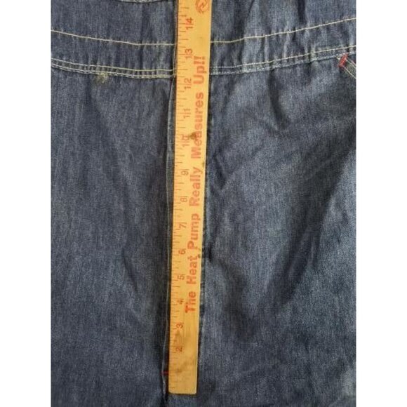 Vintage Big Mac Square Bak Overalls Men Sz XL Blue Denim Farmer Casual Workwear - Picture 11 of 12